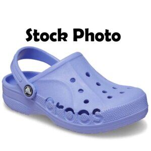 Digital Violet (Purple) Crocs, Style is Baya Clog, Girls Size 9